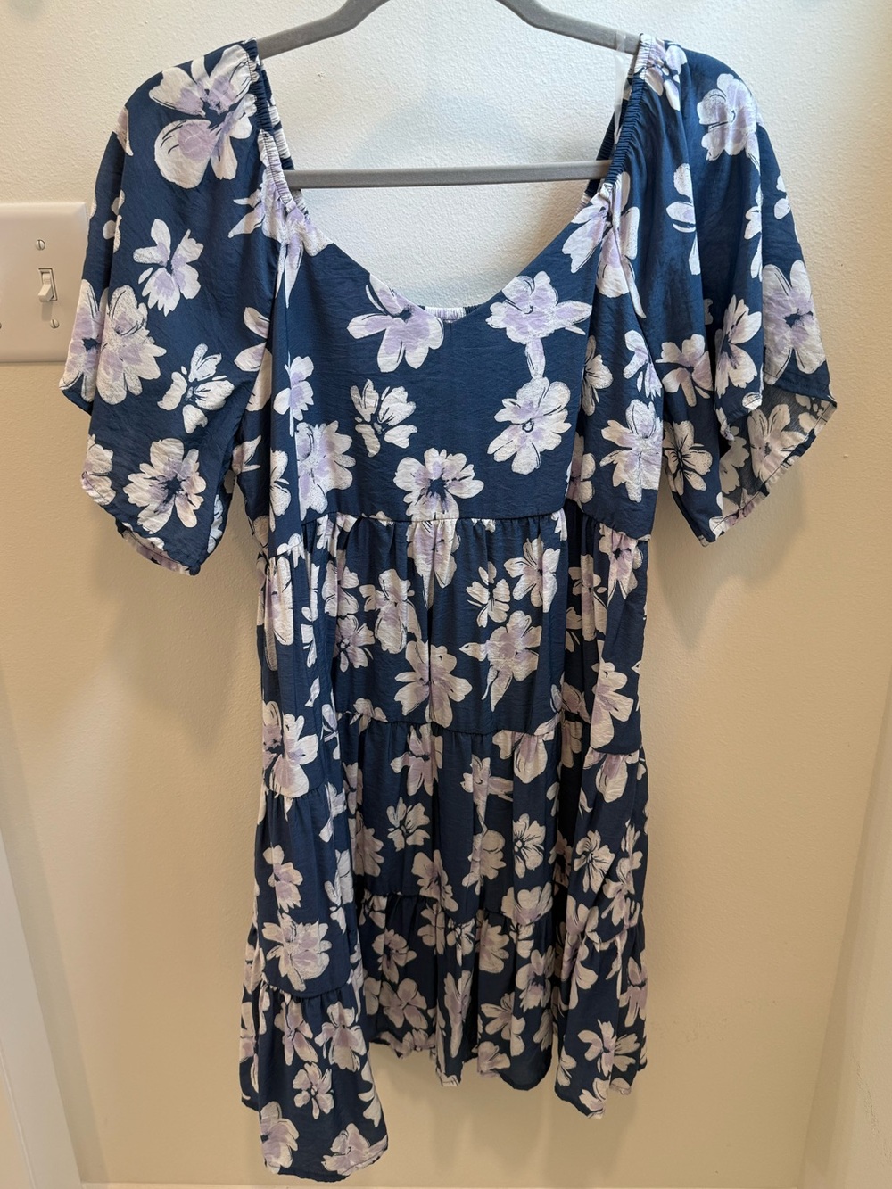 SO Blue and Purple Floral Dress